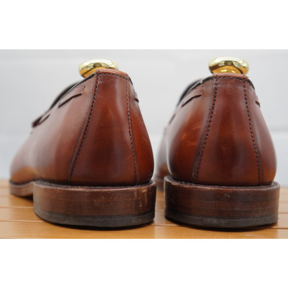 Allen Edmonds Grayson 8272 handcrafted tassel loafers Dark Chili Size 10 D main image 6